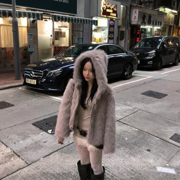 하몽 퍼자켓 베이지