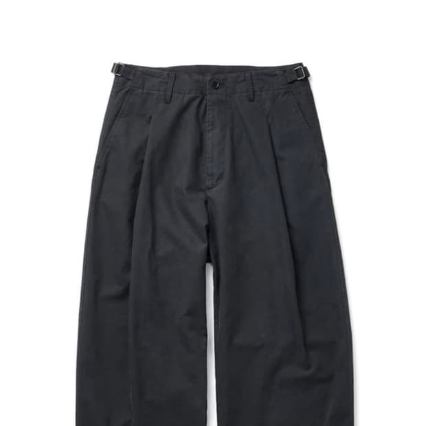 VTG deep pleats Trousers Charcoal