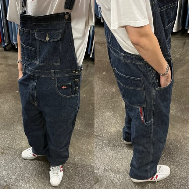 마자플라바 데님 카펜터 오버롤 (~35“)