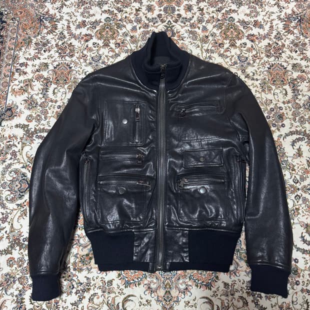 Dolce & Gabbana 00's leather bomber