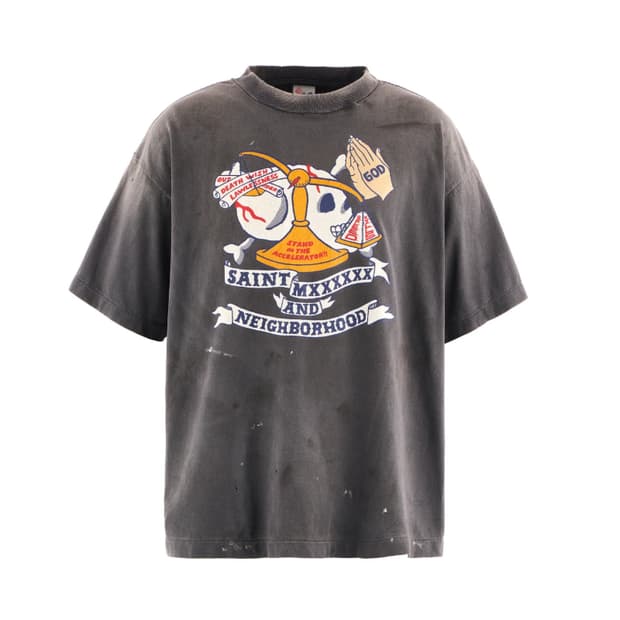 [새상품/XL] 세인트미카엘 x 네이버후드 STHD 프레이 반팔 티셔츠