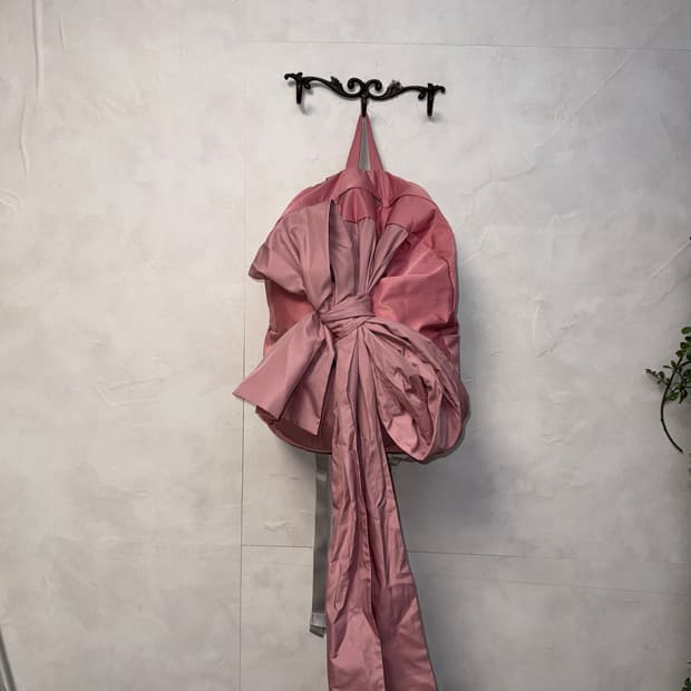 IUGAMAKARAS Knotted Backpack Old Pink