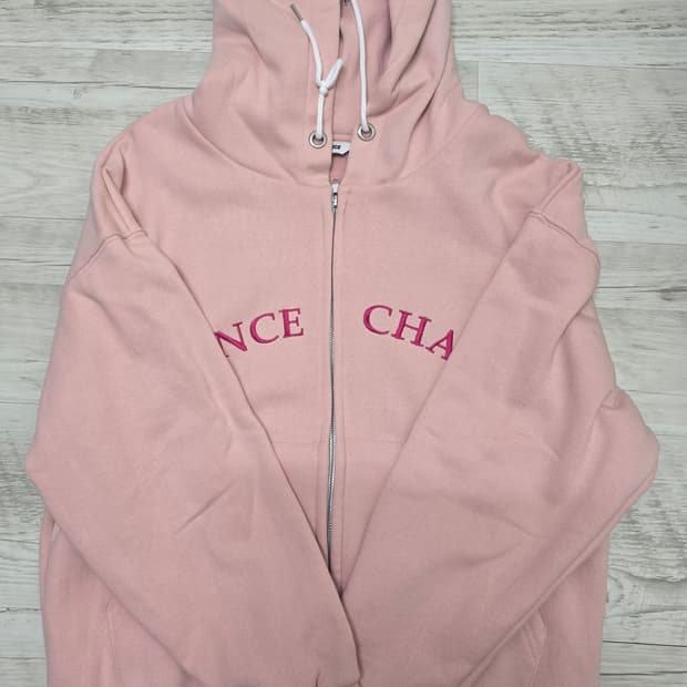챈스챈스 후드집업 핑크 기모