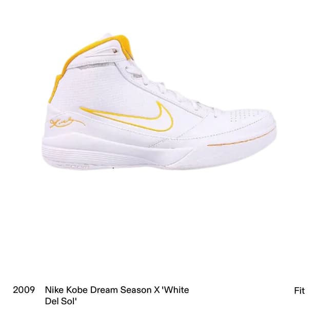 Nike Kobe Dream Season X 'White Del Sol’