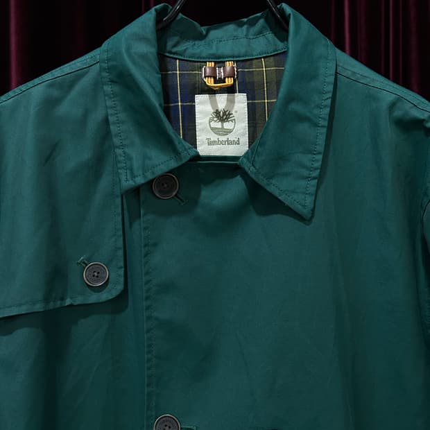 TIMBERLAND green wide coat