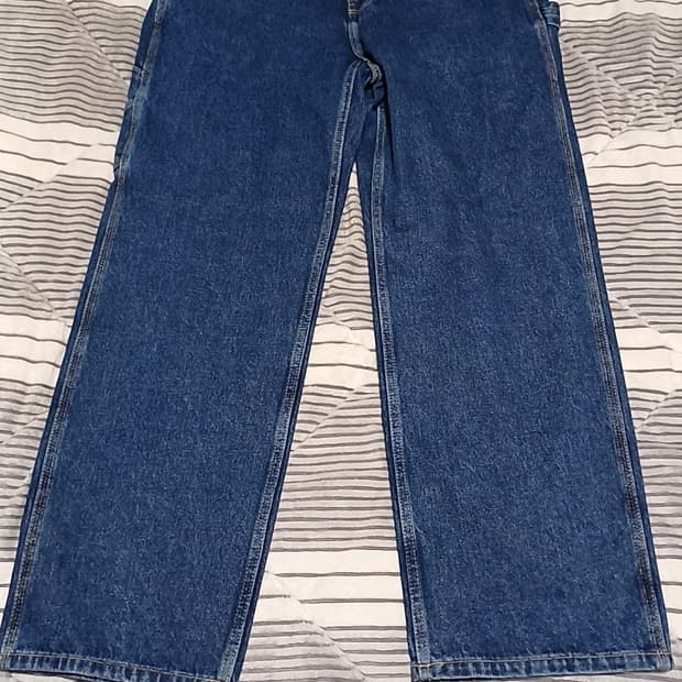 탑텐 와이드청바지 실측33인치 기장106