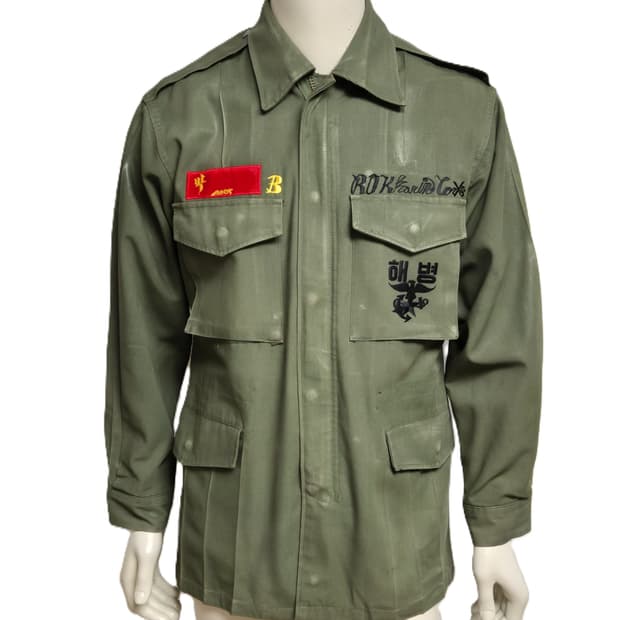 해병대 구형 민무늬 야전상의 전투복 상의 자켓 (L)