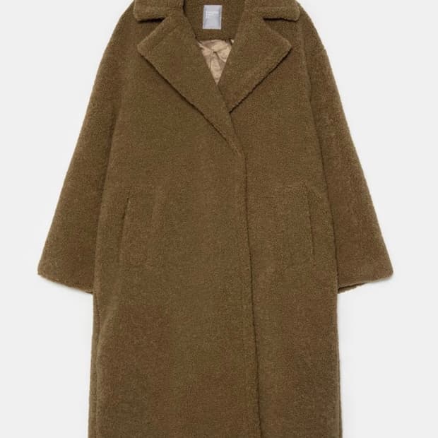 (새상품) 에잇세컨즈 브라운 테디베어코트/에잇세컨즈 코트 / 양털코트