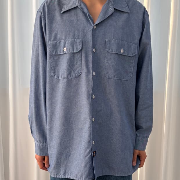 [XL]디키즈 USA 90s 샴브레이 워크 셔츠