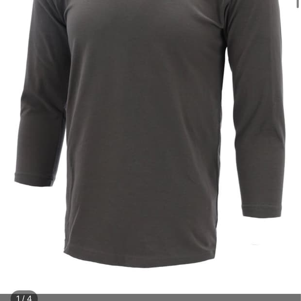 LAYERED THREE QUARTER SLEEVE (CHARCOAL)