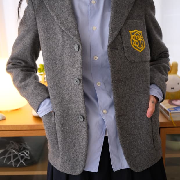 GOOD DESIGN SHOP CDG Grey wool jacket