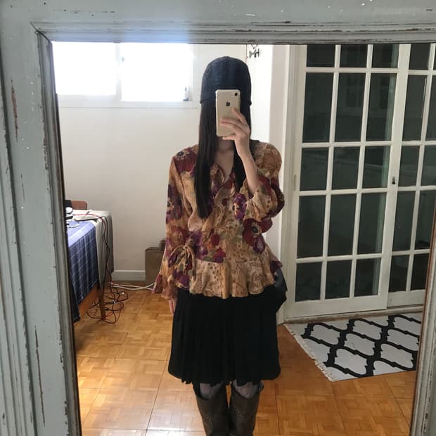 vintage pattern wrap shirts