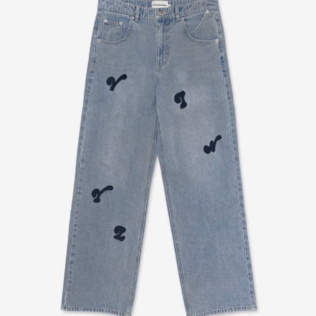 EMBROIDERY REGULAR JEANS