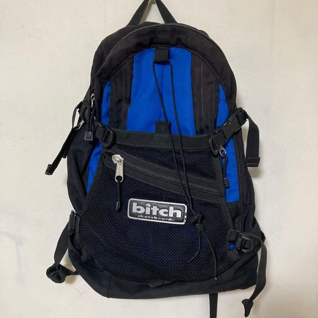 90s 비치 스케이트보드 빈티지 로고 테크니컬 백팩