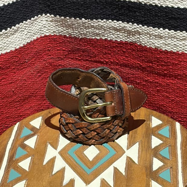 리바이스 위빙 벨트 / Levis brown weaving belt