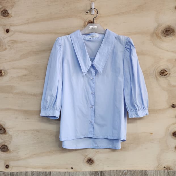 1114) 여성 7부 블라우스