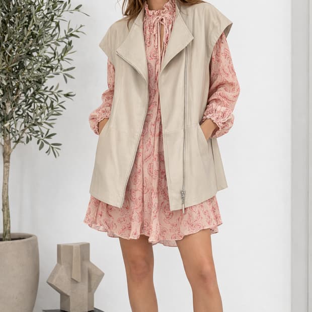 미샤 양가죽 집업 베스트