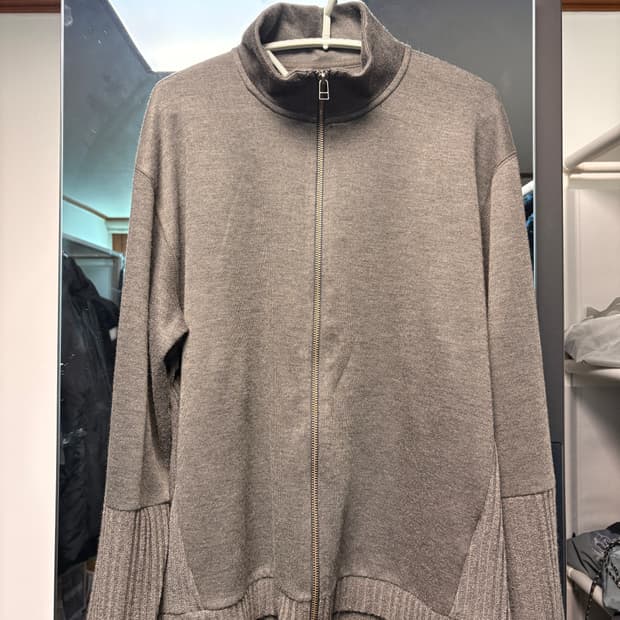 [5] 해칭룸 더블슬리브 가디건 카키