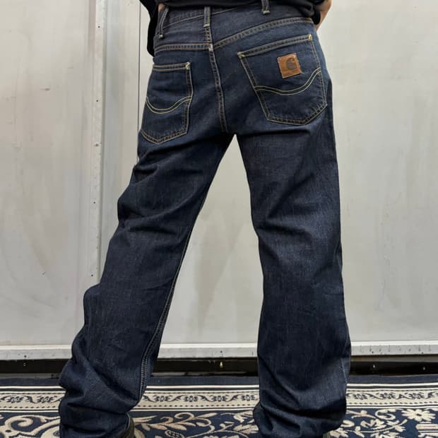 90s CARHARTT indigo denim pants
