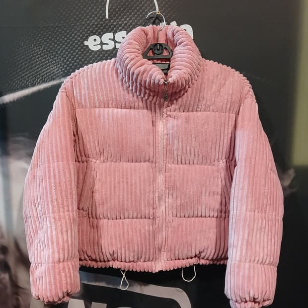 코듀로이 숏패딩