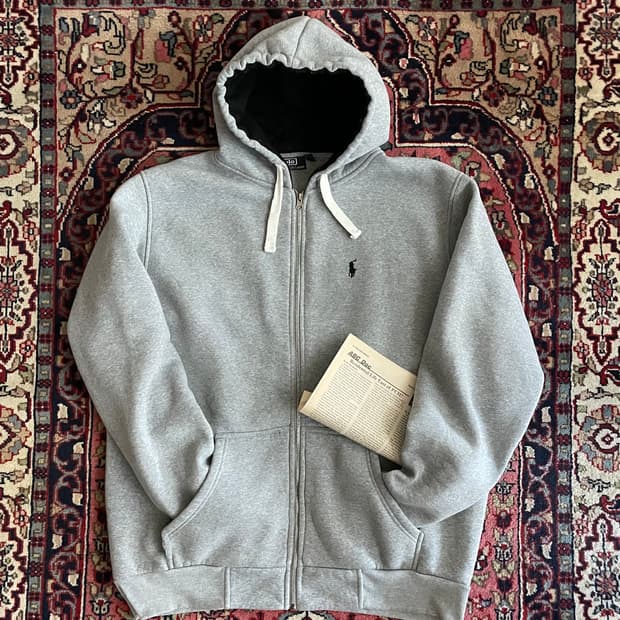 폴로 랄프로렌 기모 집업 후드