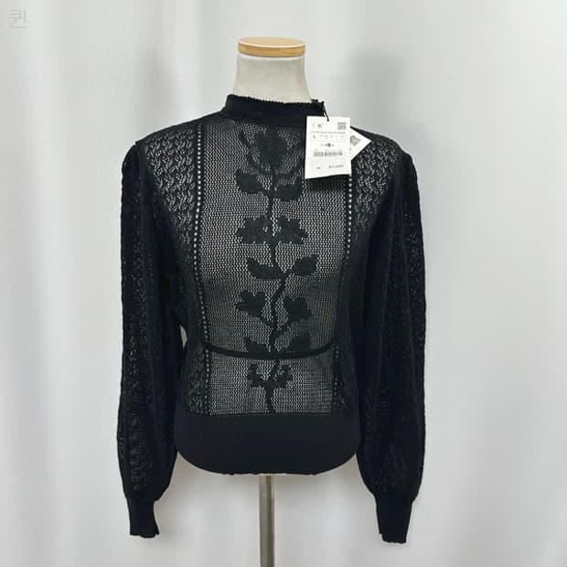 자라 여자 니트 시스루 블라우스 L (미착용새제품)