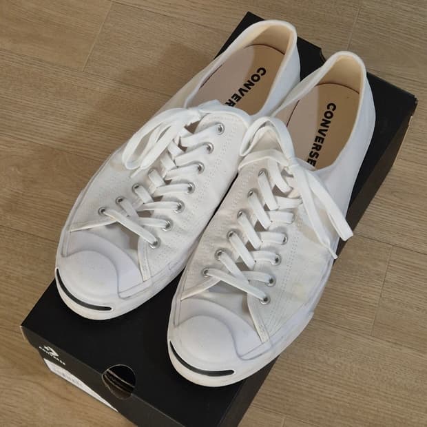 컨버스 잭퍼셀 화이트색상 290사이즈