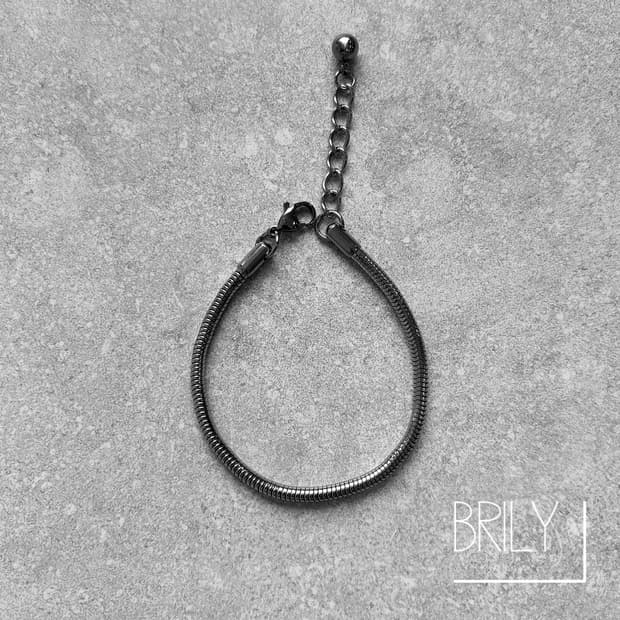 [Unisex] BON 스네이크 체인 써지컬 스틸 베이직 팔찌