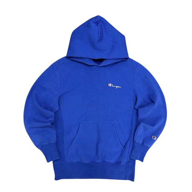 챔피온 블루 리버스위브 후드(L)