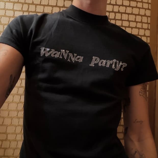 [S]이알엘 ERL 25fw 임벨리시드 코튼 저지 티셔츠