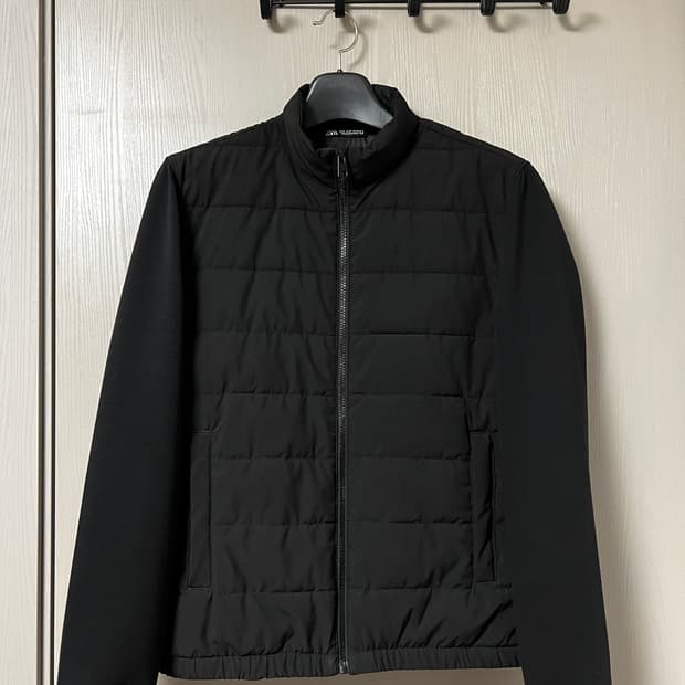 자라 남성 경량 패딩 재킷 블랙 M