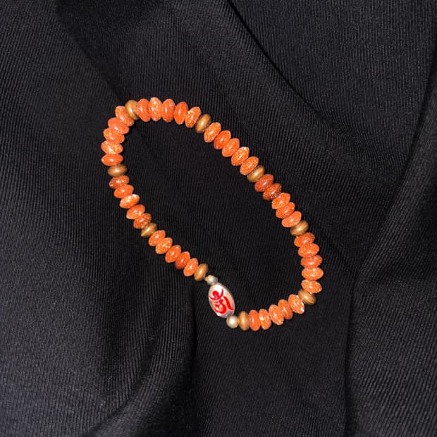 Brown Buddhist Bead Bracelet