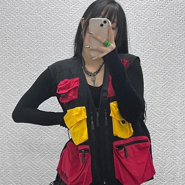 아디다스 어드벤쳐 컬러블록 멀티포켓 피싱 베스트 조끼 105 C08622