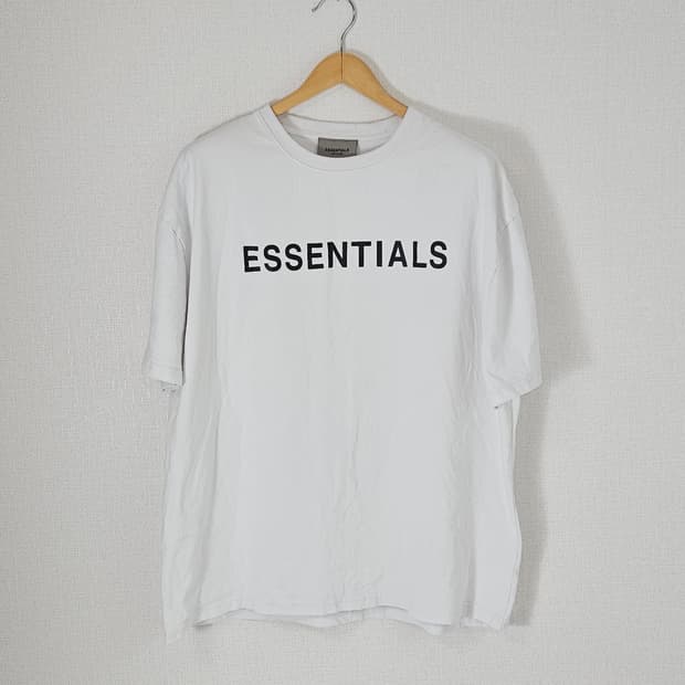 에센셜 피오갓 ESSENTIALS 반팔티셔츠 화이트 정품 XL