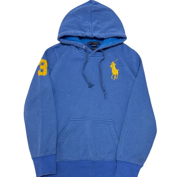폴로 빅포니 스카이블루 후드티