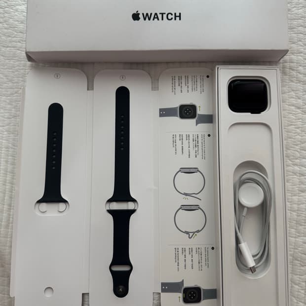 애플워치 se2 미드나이트44mm gps, 배터리100%