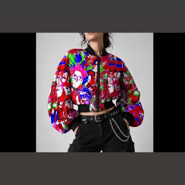 펑크 블루종자켓