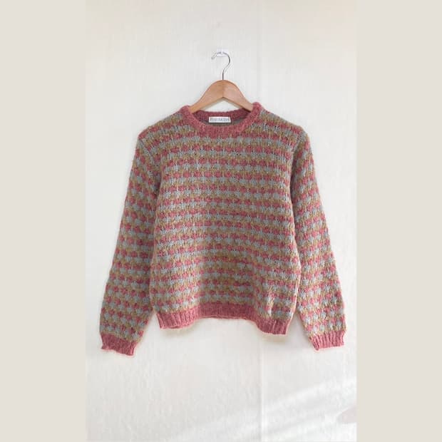 Pastel Multi-Color Cozy Wool Blend Vinta