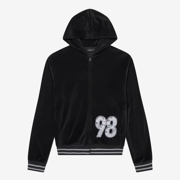 아캄 후드집업 98 Patch Velour Zip-Up Hoodie (B
