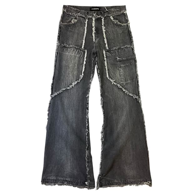노페이스 스튜디오 플레어 데님 팬츠
