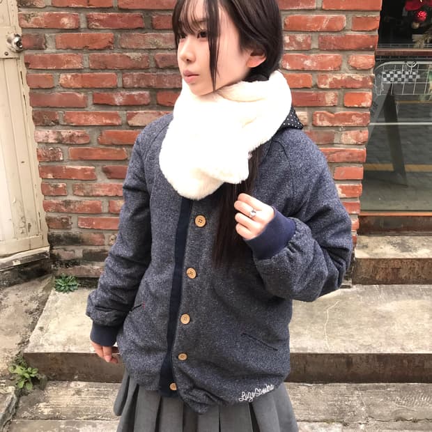 버튼 포인트 패딩 코디 세트 🤍