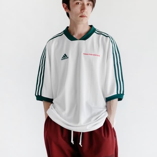 아디다스 x 고샤 루브친스키 오버사이즈 티셔츠 풋볼 져지 유니폼 GOSH