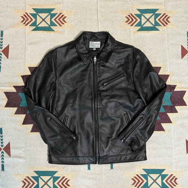 Cow leather rider jacket / 소가죽 라이더 자켓
