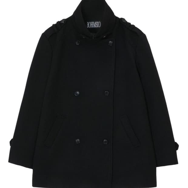 보헤미안서울 하이넥 하프 코트