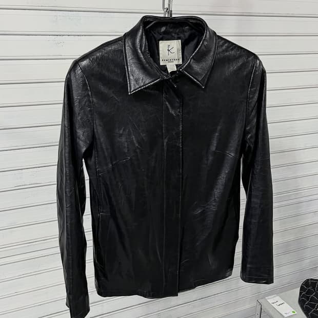 Early 00s KUMIKYOKU coated jacket