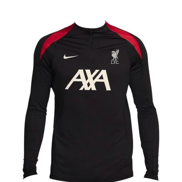 구매글)) 나이키 리버풀 FC 스트라이크 드라이 핏 사커 드릴 탑 블랙