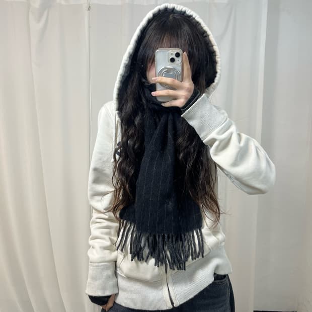 Polo Stripe Wool Muffler