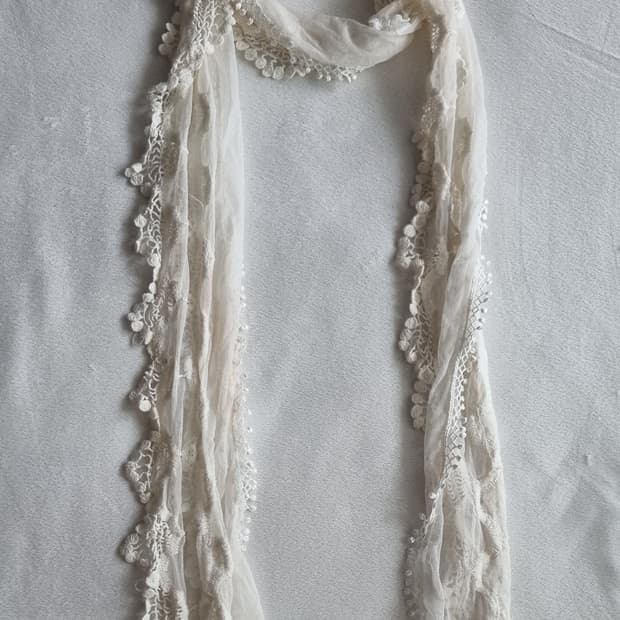 빈티지 오리엔탈 레이스 머플러