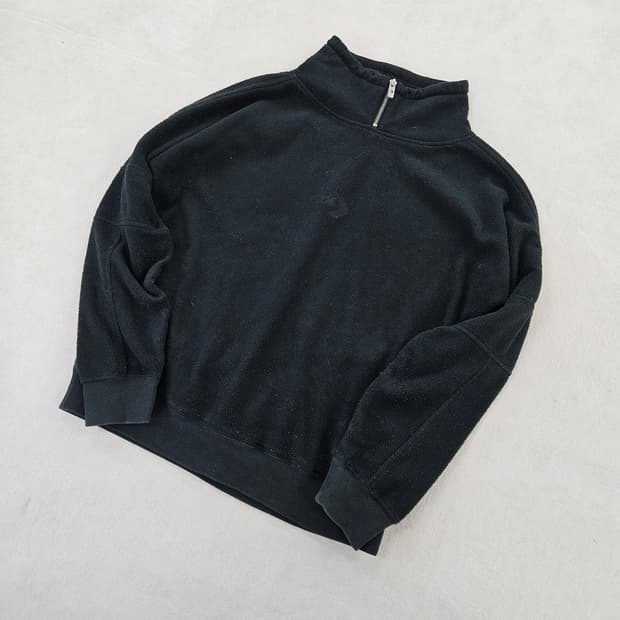 [90] 컨버스 블랙 플리스 아노락 맨투맨 0114YH1