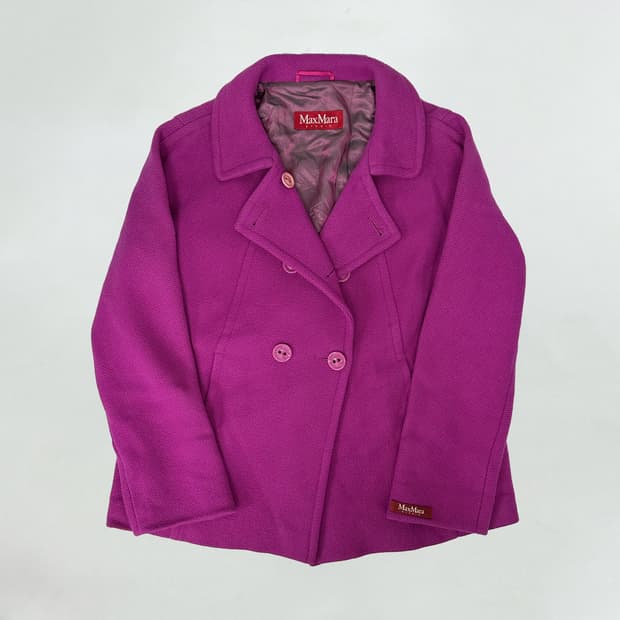 막스마라 컬러 울 자켓
